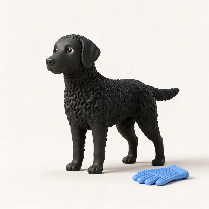 Retriever de pelo rizado: cuidado de su pelo (ilustración)