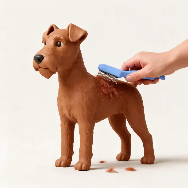 Terrier irlandés: cuidado de su pelo (ilustración)