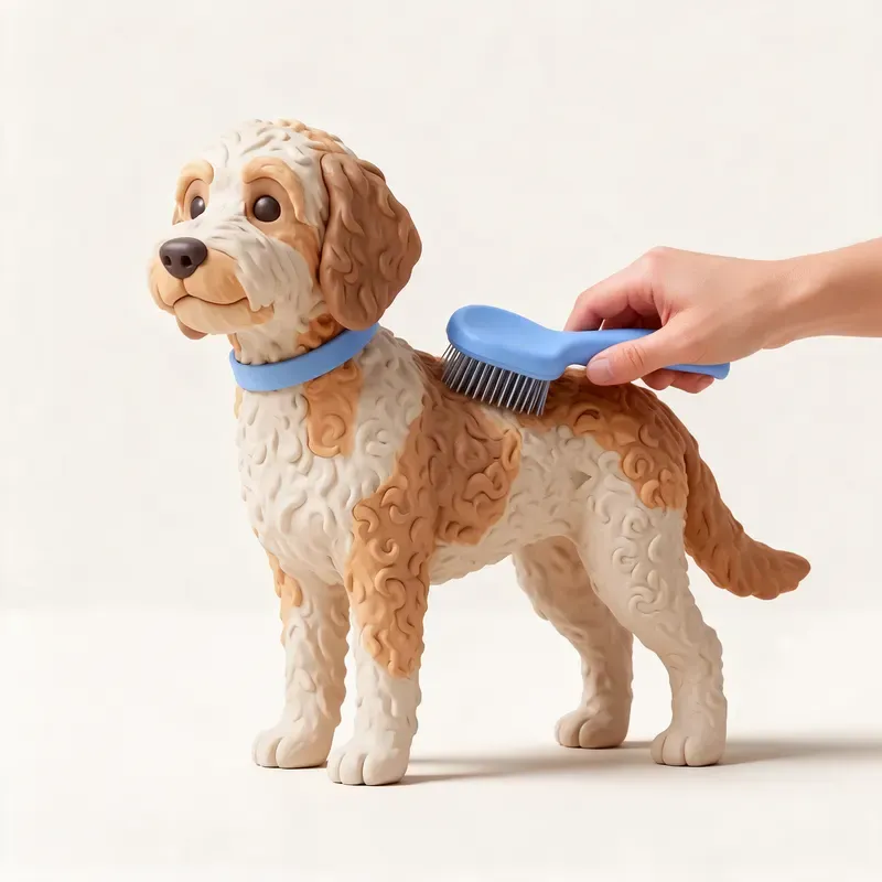 Australian labradoodle: cuidado de su pelo (ilustración)
