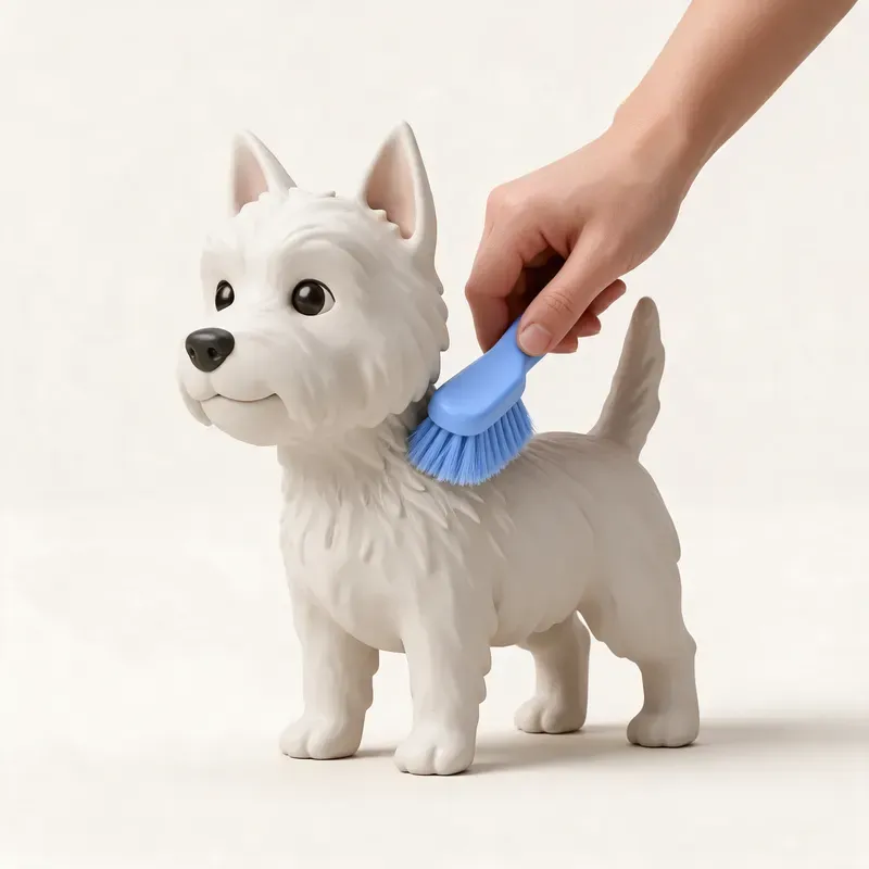 West Highland white terrier (Westie): cuidado de su pelo (ilustración)