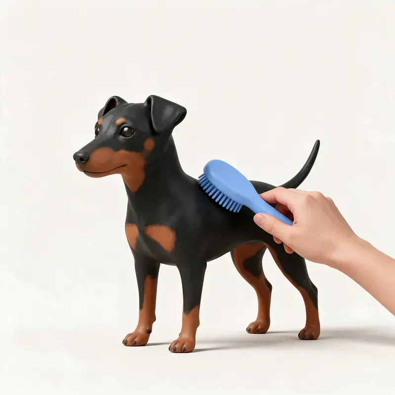 Manchester terrier: cuidado de su pelo (ilustración)