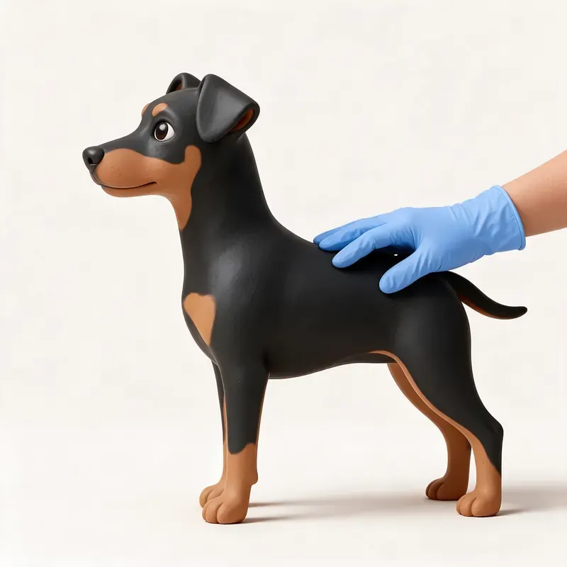 Pinscher alemán: cuidado de su pelo (ilustración)