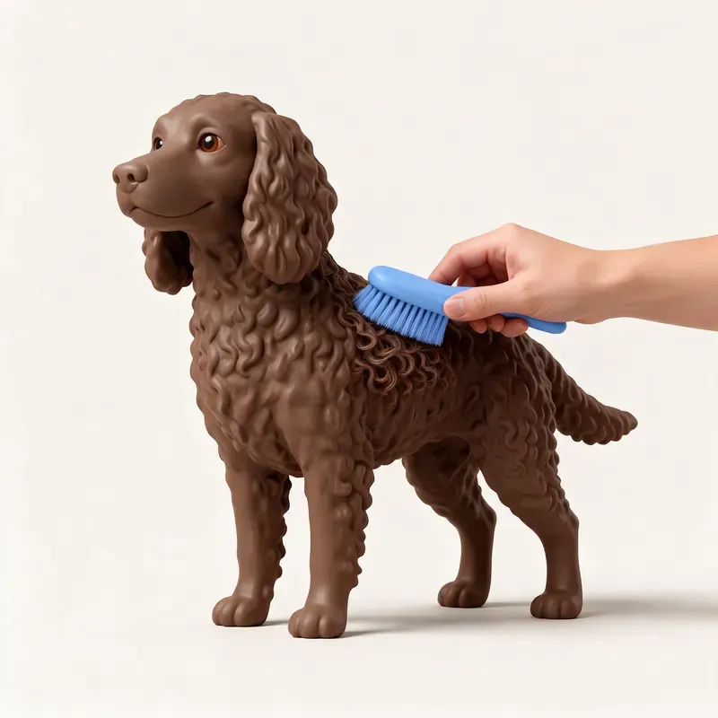 Spaniel de agua americano: cuidado de su pelo (ilustración)