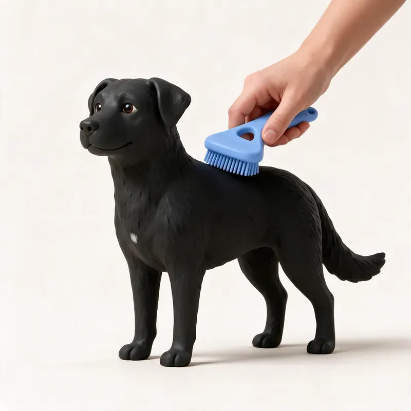 Ca de bestiar (perro de pastor mallorquín): cuidado de su pelo (ilustración)