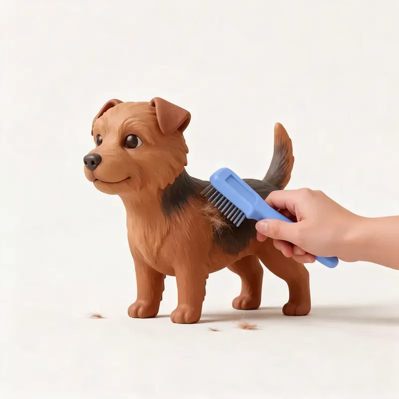 Norfolk terrier: cuidado de su pelo (ilustración)