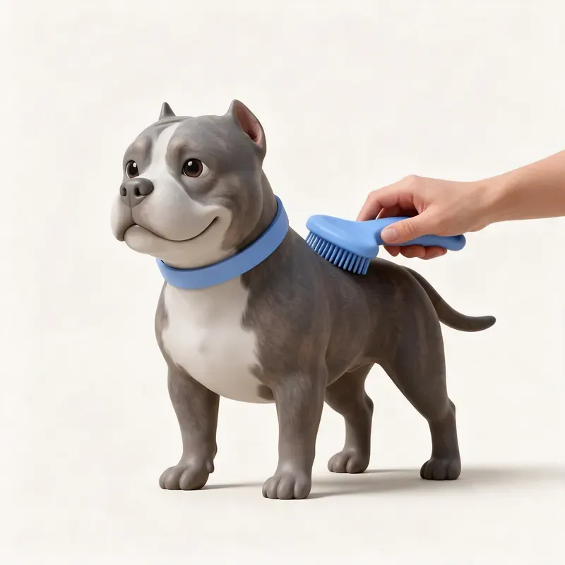 American bully: cuidado de su pelo (ilustración)