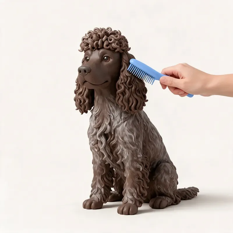 Spaniel de Pont-Audemer: cuidado de su pelo (ilustración)