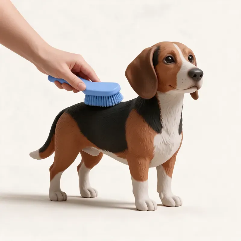 Basset de Westfalia: cuidado de su pelo (ilustración)