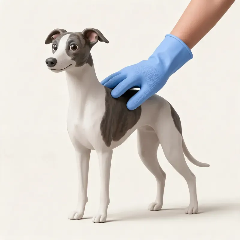 Whippet: cuidado de su pelo (ilustración)