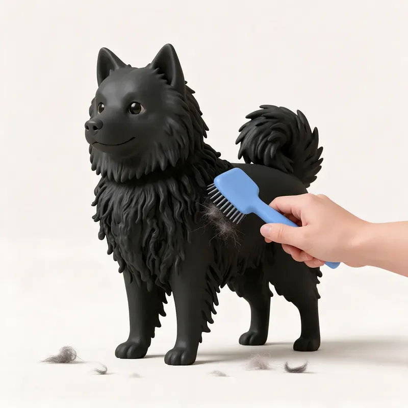 Lapphund sueco: cuidado de su pelo (ilustración)