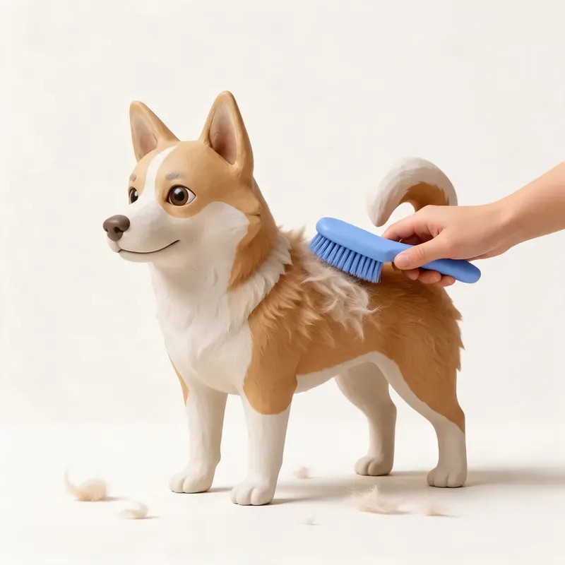 Perro pastor islandés: cuidado de su pelo (ilustración)