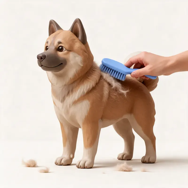 Eurasier: cuidado de su pelo (ilustración)