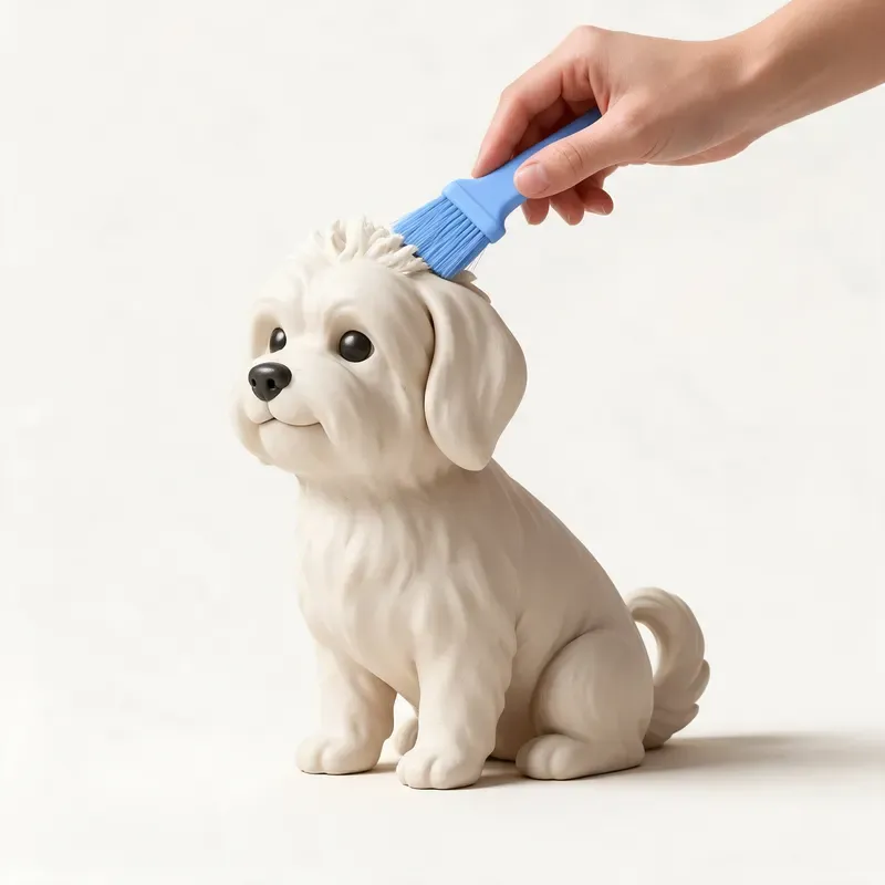 Bichón boloñés: cuidado de su pelo (ilustración)