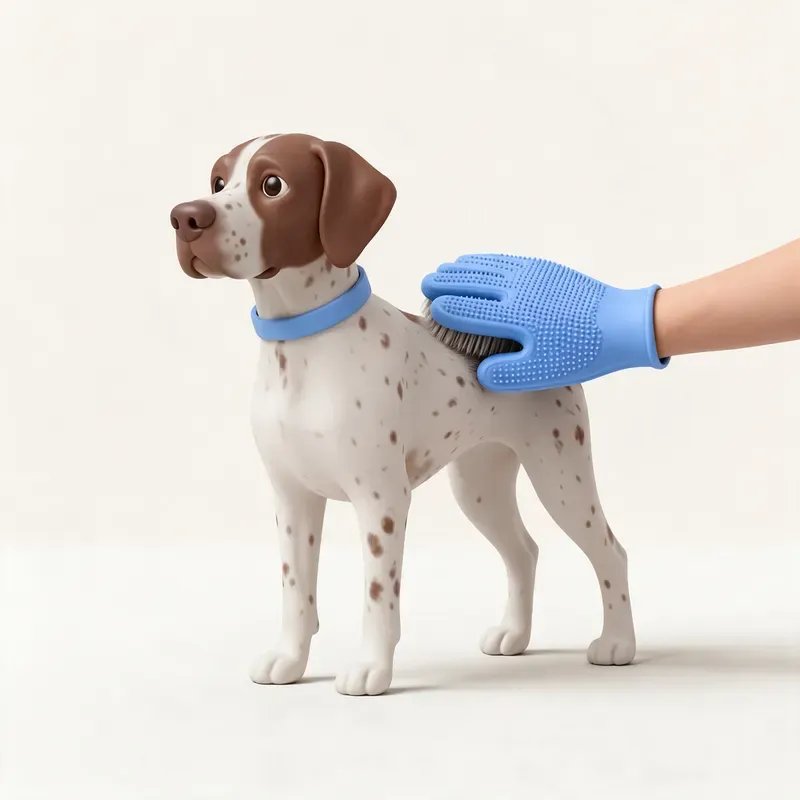 Perro de muestra danés antiguo: cuidado de su pelo (ilustración)
