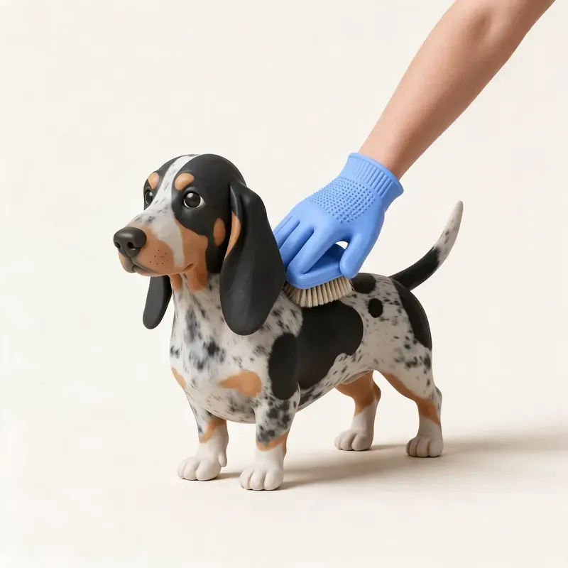 Basset azul de Gascuña: cuidado de su pelo (ilustración)