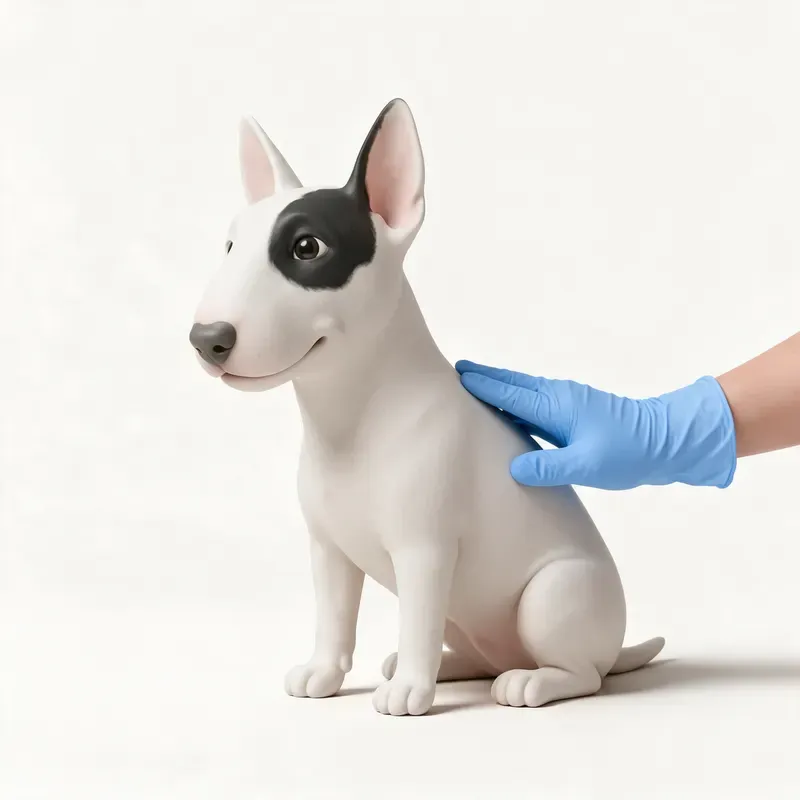 Bull terrier: cuidado de su pelo (ilustración)