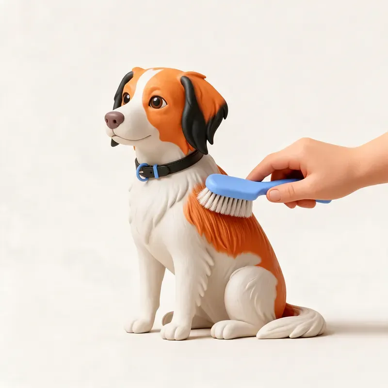 Kooikerhondje: cuidado de su pelo (ilustración)