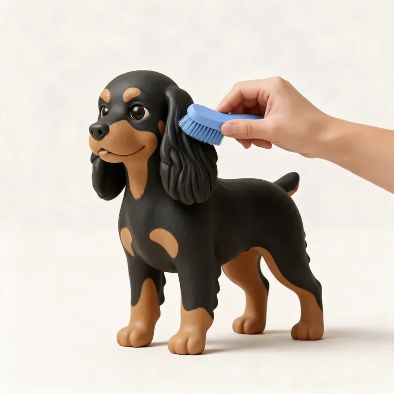 Cocker spaniel americano: cuidado de su pelo (ilustración)