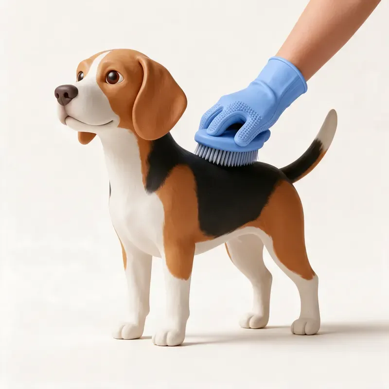 Beagle-harrier: cuidado de su pelo (ilustración)