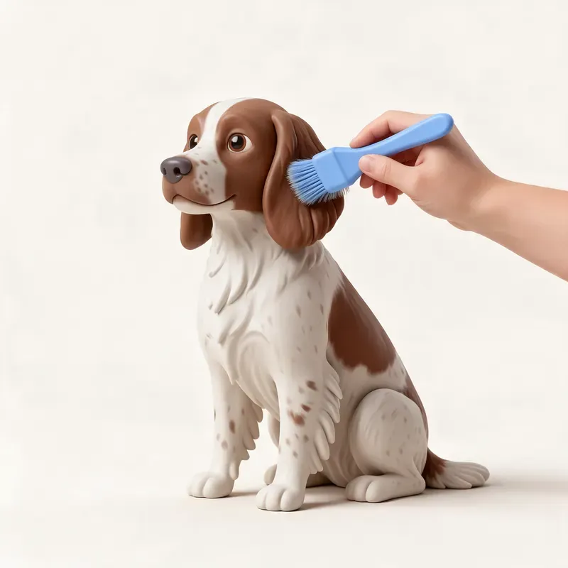 Spaniel francés: cuidado de su pelo (ilustración)