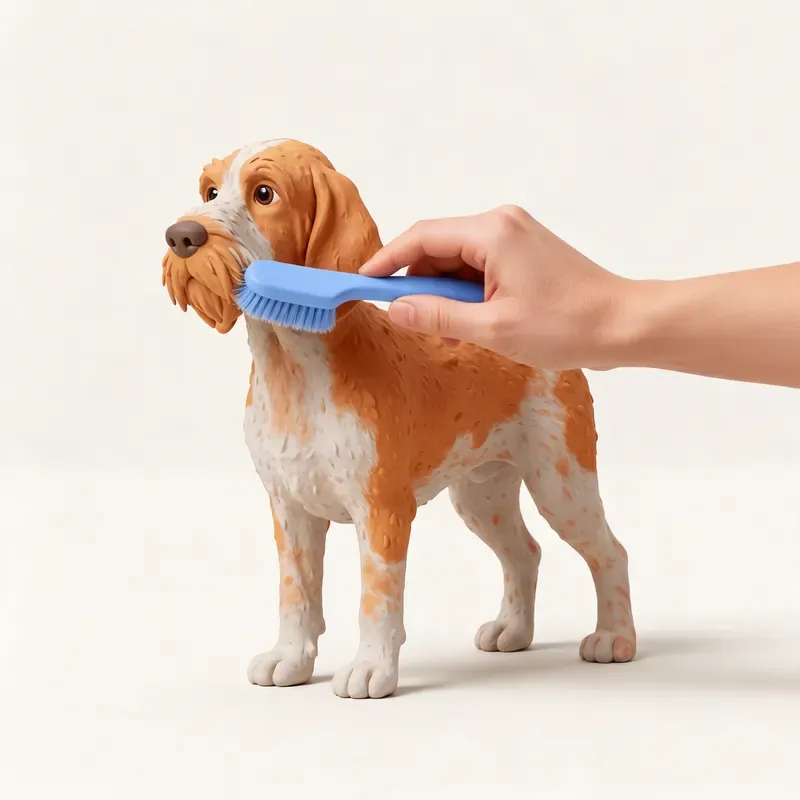 Spinone italiano: cuidado de su pelo (ilustración)