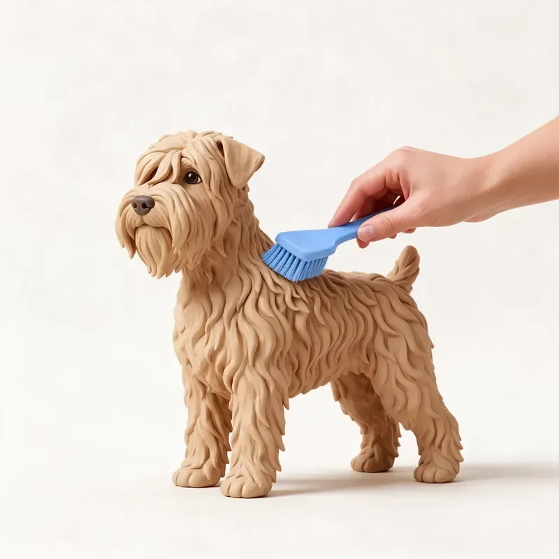 Terrier irlandés de pelo suave (Wheaten): cuidado de su pelo (ilustración)