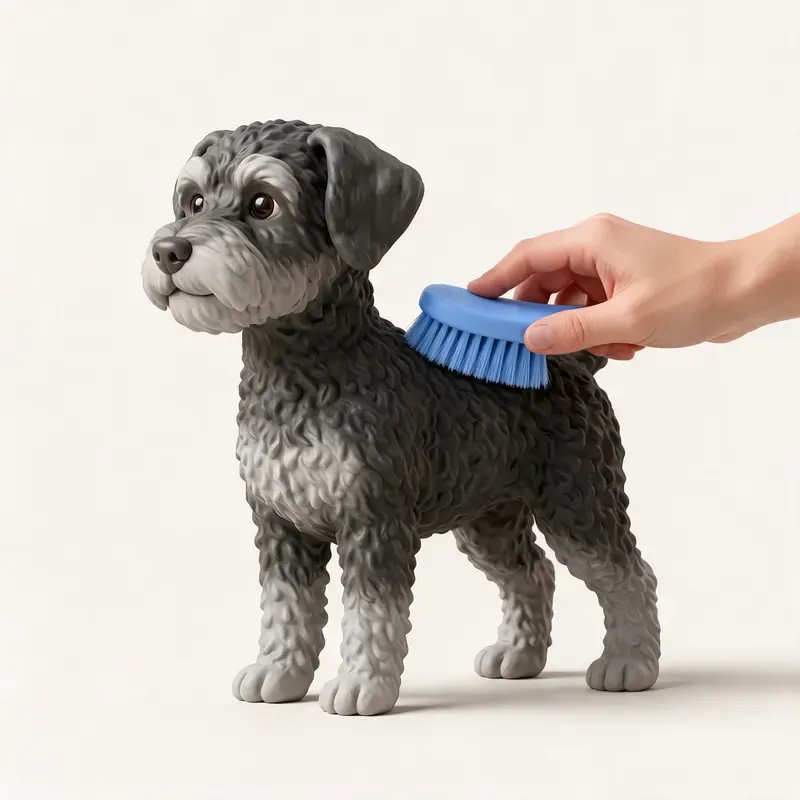 Schnoodle: cuidado de su pelo (ilustración)