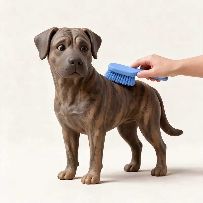 Perro majorero: cuidado de su pelo (ilustración)
