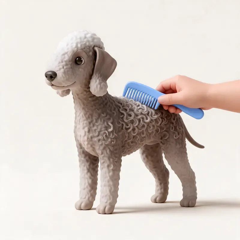 Bedlington terrier: cuidado de su pelo (ilustración)