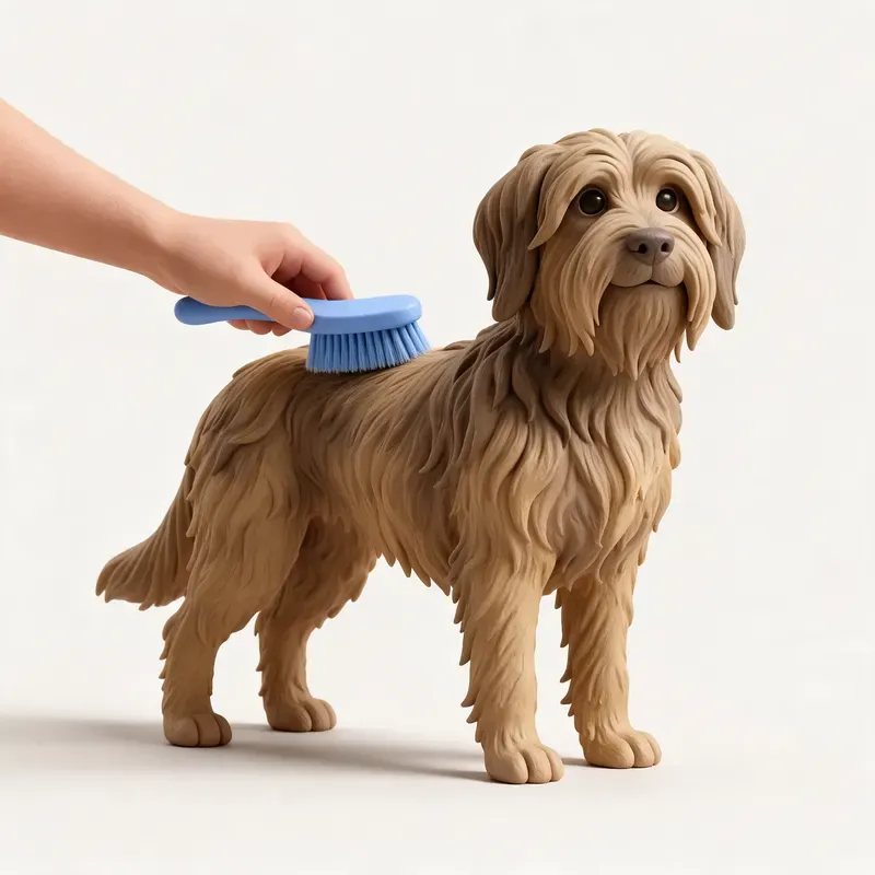 Perro de la Sierra de Aires: cuidado de su pelo (ilustración)