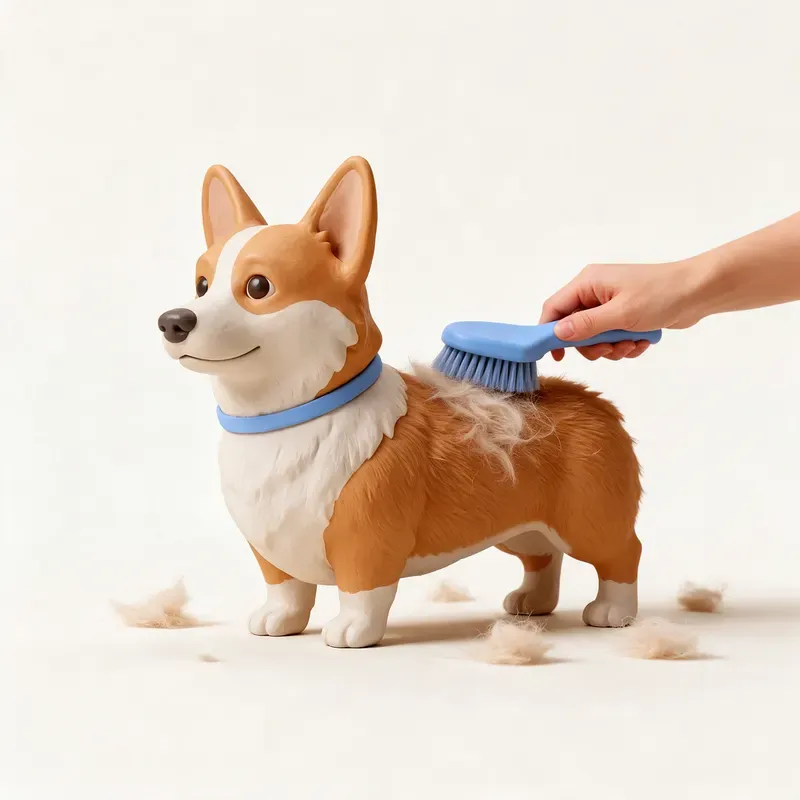 Corgi galés Pembroke: cuidado de su pelo (ilustración)