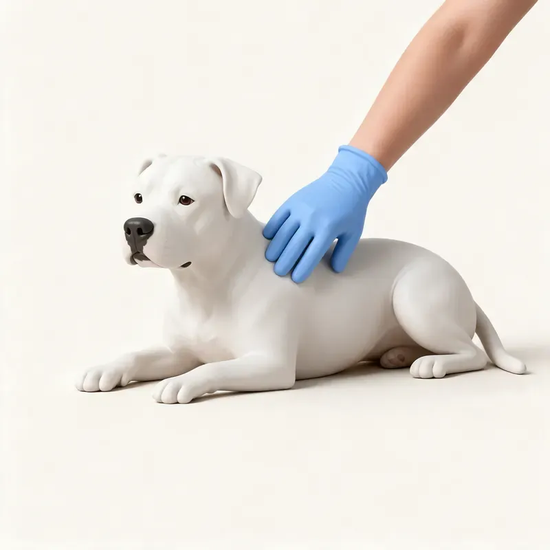 Dogo argentino: cuidado de su pelo (ilustración)