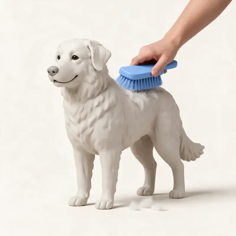 Kuvasz: cuidado de su pelo (ilustración)