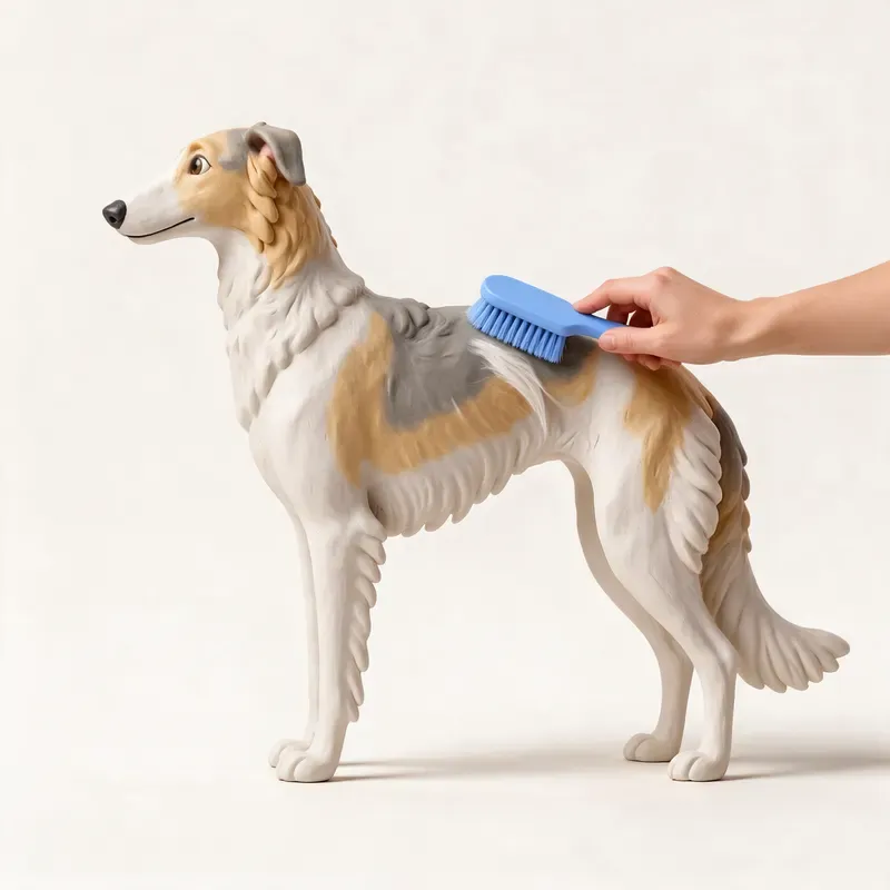 Borzoi: cuidado de su pelo (ilustración)