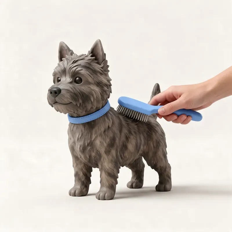 Cairn terrier: cuidado de su pelo (ilustración)