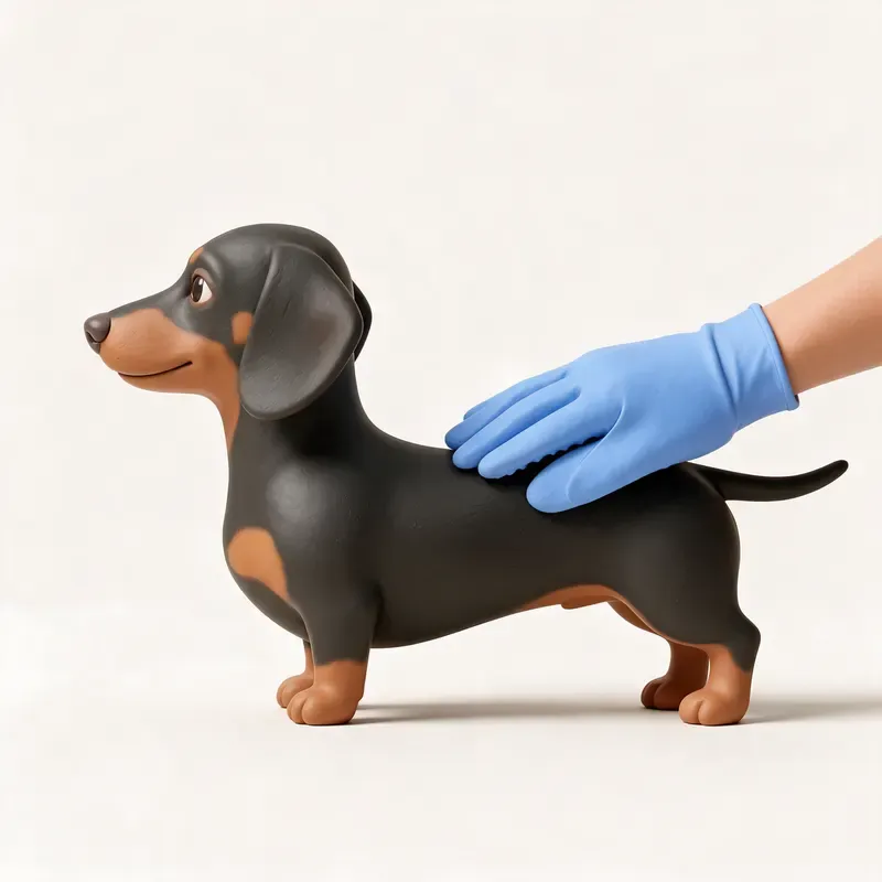 Teckel (perro salchicha): cuidado de su pelo (ilustración)