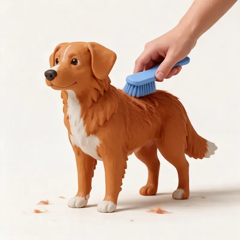 Retriever de Nueva Escocia: cuidado de su pelo (ilustración)