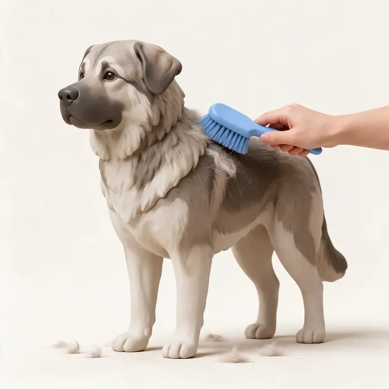 Pastor rumano de los Cárpatos: cuidado de su pelo (ilustración)