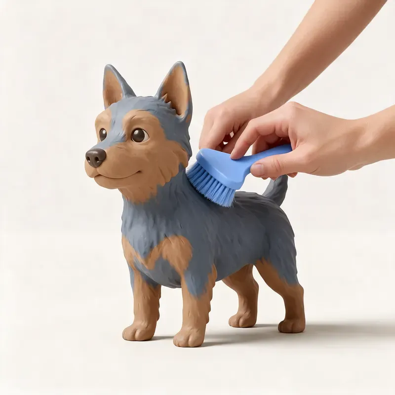 Terrier australiano: cuidado de su pelo (ilustración)