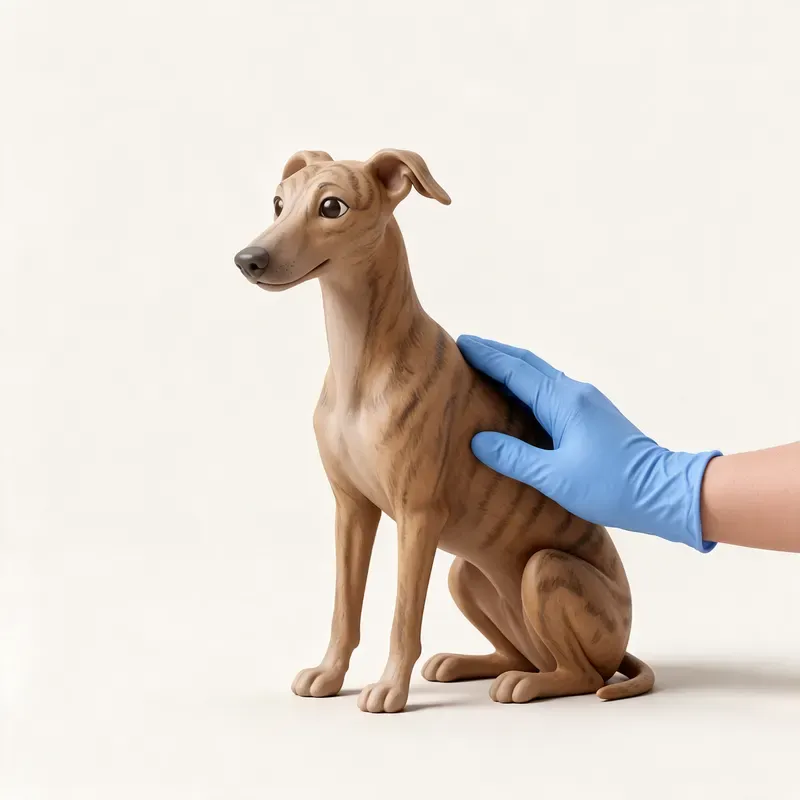 Galgo español: cuidado de su pelo (ilustración)