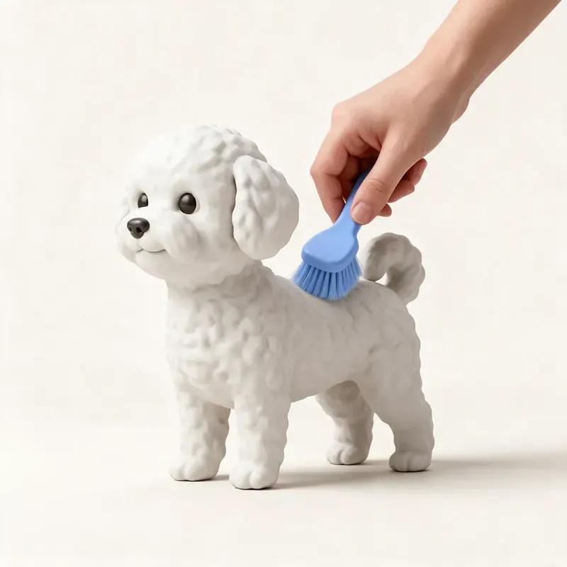 Bichón frisé: cuidado de su pelo (ilustración)