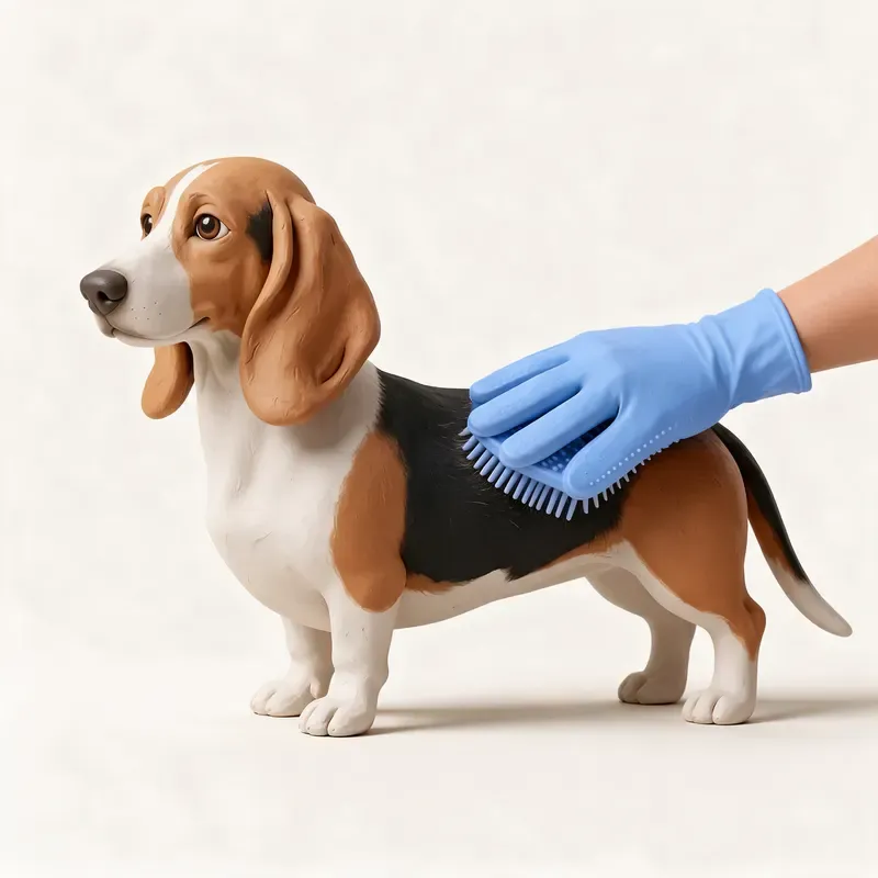 Basset artesiano de Normandía: cuidado de su pelo (ilustración)