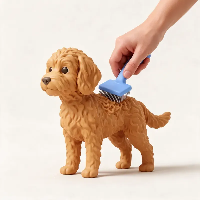 Miniature Goldendoodle: cuidado de su pelo (ilustración)