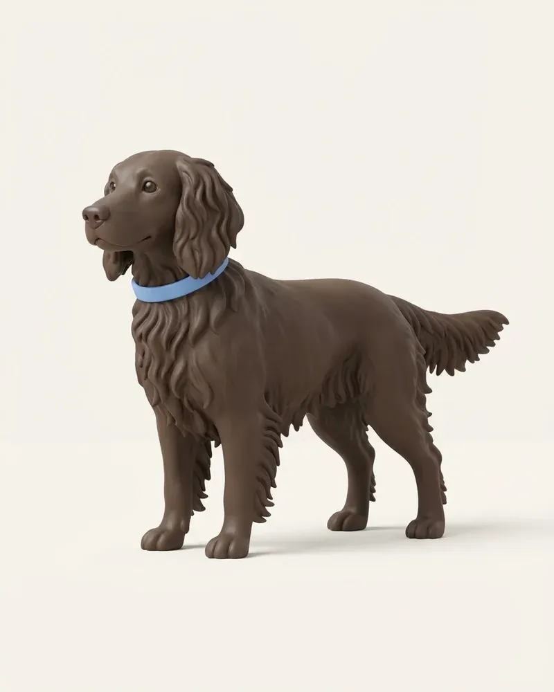 Ilustración 3D de un perro de codornices alemán