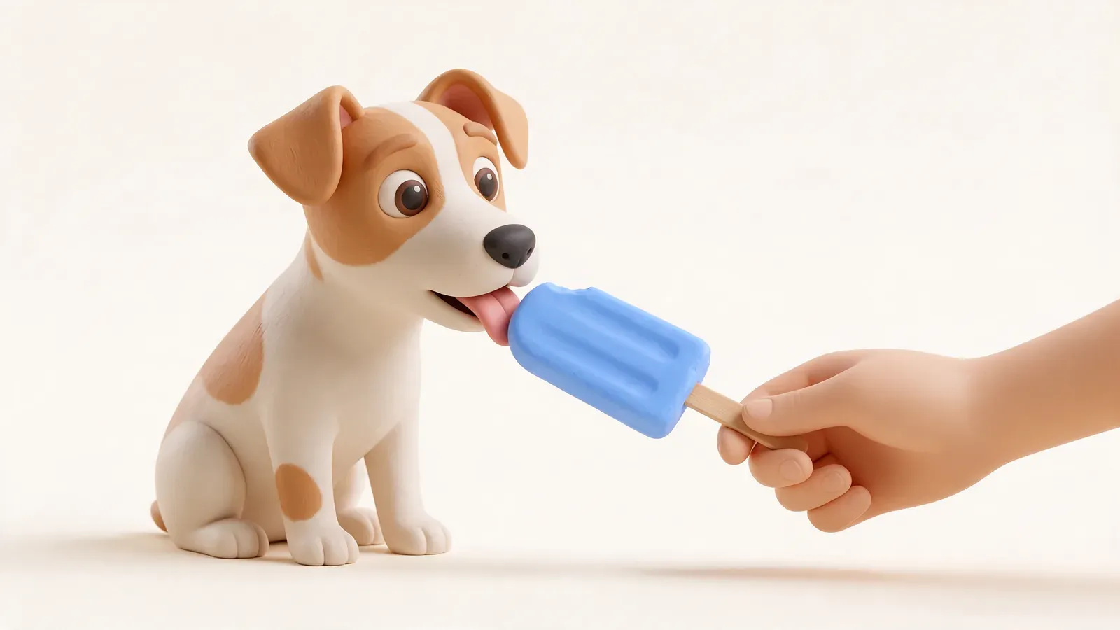 Jack russell lamiendo un polo casero para perros