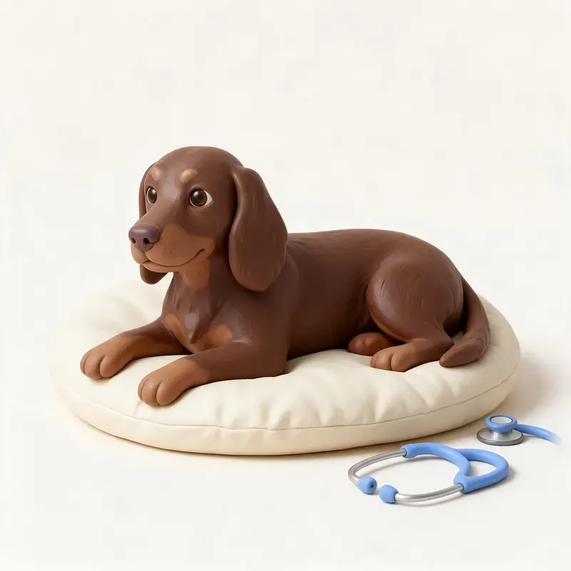 Field spaniel: tranquilo y sano (ilustración)
