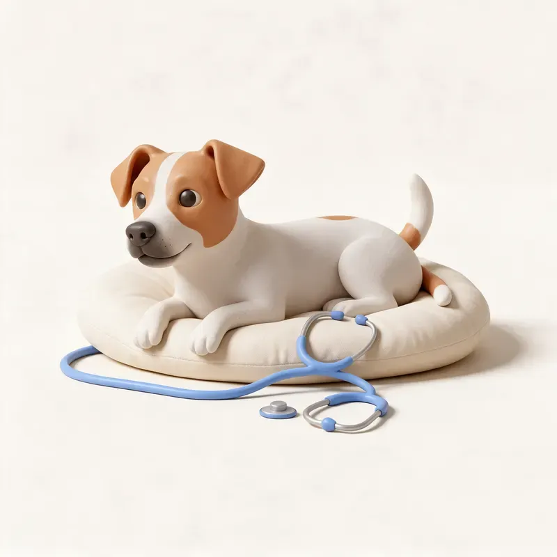 Jack Russell terrier: tranquilo y sano (ilustración)