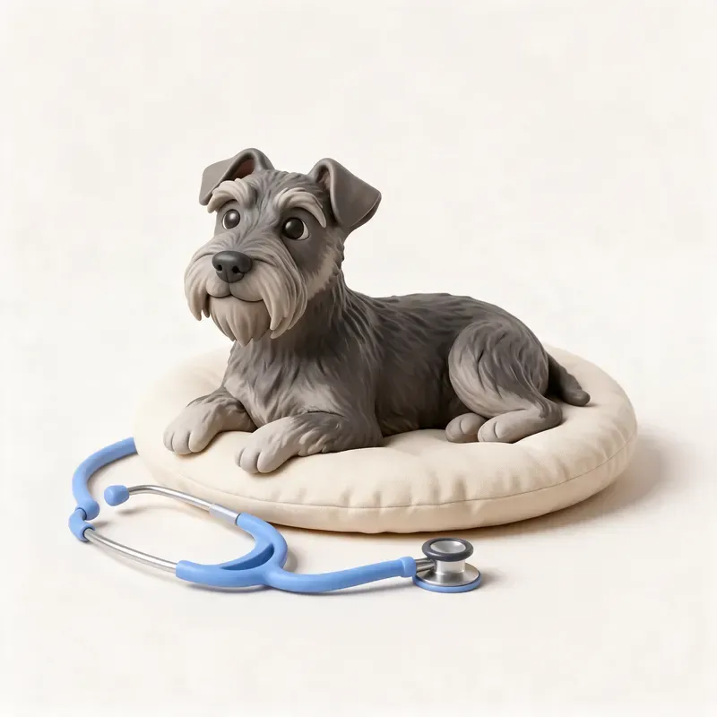 Terrier checo: tranquilo y sano (ilustración)