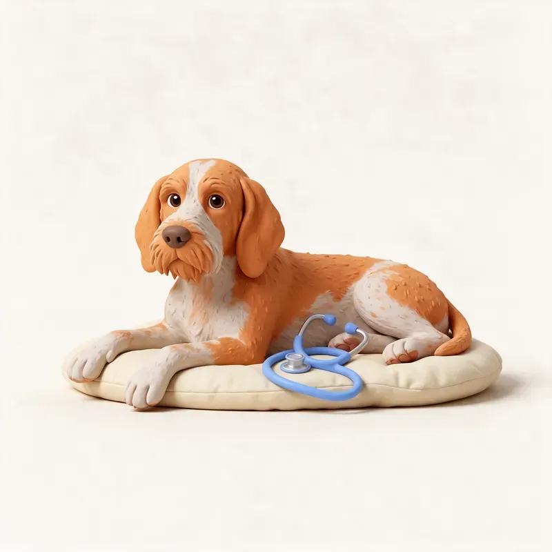 Spinone italiano: tranquilo y sano (ilustración)
