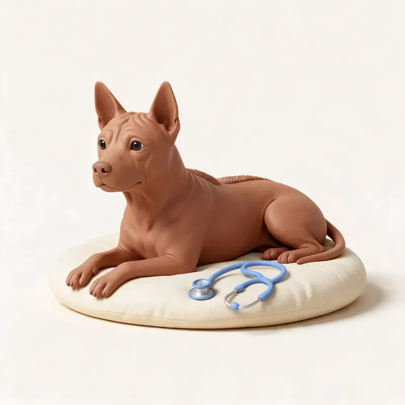 Thai ridgeback: tranquilo y sano (ilustración)